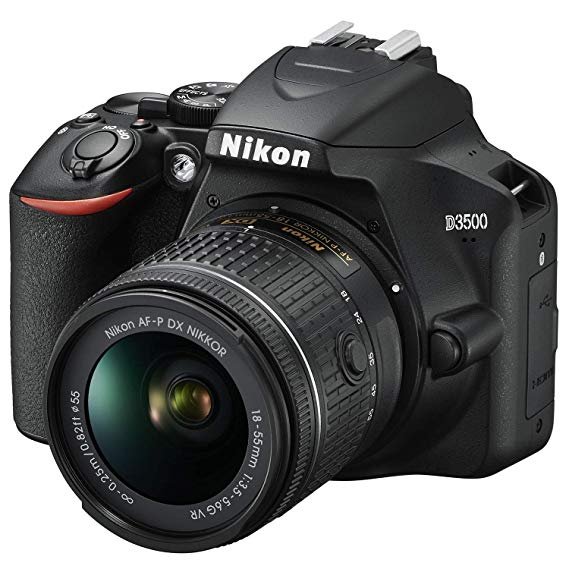 Nikon D3500 DSLR Camera with NIKKOR AF-P DX 18-55mm f/3.5-5.6G VR Lens Kit